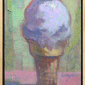 Blueberry by Francis Livingston, Original Oil on Panel, 10" x 7.5"