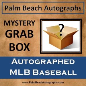 mystery grab box – autographed mlb baseball in cube