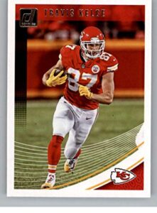 2018 donruss football #141 travis kelce kansas city chiefs official nfl trading card