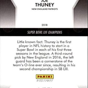 2018 Panini Instant NFL #459 Joe Thuney New England Patriots LIMITED EDITION SUPER BOWL LIII CHAMPIONS Football Trading Card SOLD OUT