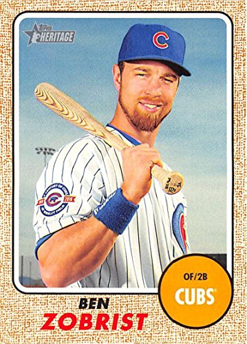 2017 Topps Heritage #326 Ben Zobrist Chicago Cubs Baseball Card