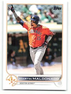 2022 topps #224 martin maldonado houston astros official mlb baseball trading card in raw (nm or better) condition