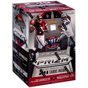 2019 panini prizm nfl football sealed blaster box configuration 6 packs per box. 4 cards per pack. collect the colorful content that collectors around the world have come to know and love includes 3 rookies from the 2019 nfl draft class find 3 blaster exc