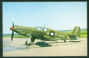 north american a-36 dive bomber wwii propeller airplane postcard