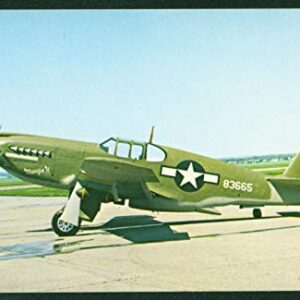 North American A-36 Dive Bomber WWII Propeller Airplane Postcard