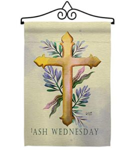 angeleno heritage ash wednesday garden flag set wall hanger religious faith hope grace peace dove christian religion easter house decoration banner small yard gift double-sided, made in usa