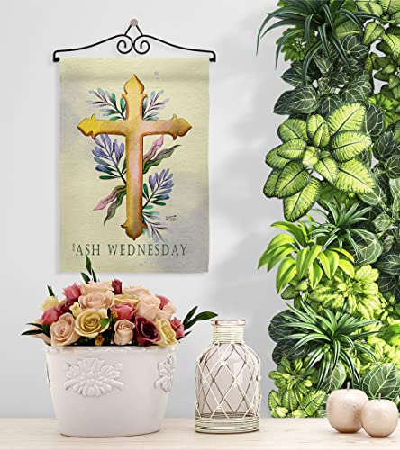 Angeleno Heritage Ash Wednesday Garden Flag Set Wall Hanger Religious Faith Hope Grace Peace Dove Christian Religion Easter House Decoration Banner Small Yard Gift Double-Sided, Made in USA