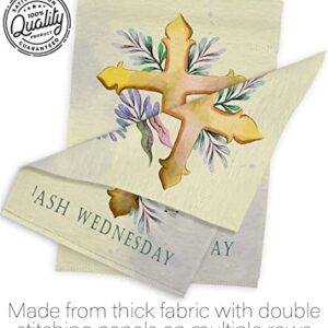 Angeleno Heritage Ash Wednesday Garden Flag Set Wall Hanger Religious Faith Hope Grace Peace Dove Christian Religion Easter House Decoration Banner Small Yard Gift Double-Sided, Made in USA