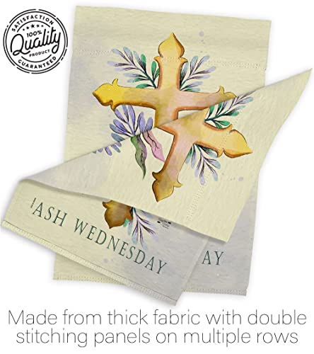 Angeleno Heritage Ash Wednesday Garden Flag Set Wall Hanger Religious Faith Hope Grace Peace Dove Christian Religion Easter House Decoration Banner Small Yard Gift Double-Sided, Made in USA