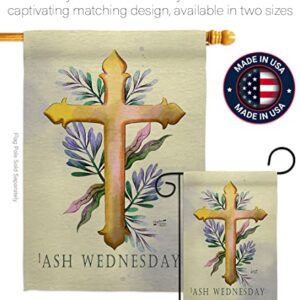 Angeleno Heritage Ash Wednesday Garden Flag Set Wall Hanger Religious Faith Hope Grace Peace Dove Christian Religion Easter House Decoration Banner Small Yard Gift Double-Sided, Made in USA