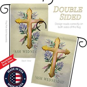 Angeleno Heritage Ash Wednesday Garden Flag Set Wall Hanger Religious Faith Hope Grace Peace Dove Christian Religion Easter House Decoration Banner Small Yard Gift Double-Sided, Made in USA
