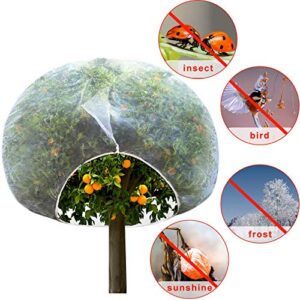 Garden Insect Plant Netting Cover with Zipper H in-Shape Bag Garden Bug Plant Netting Cover for Protecting Plant Fruits Flower from Insect Bird Eating (1, 84 x 72 inch)