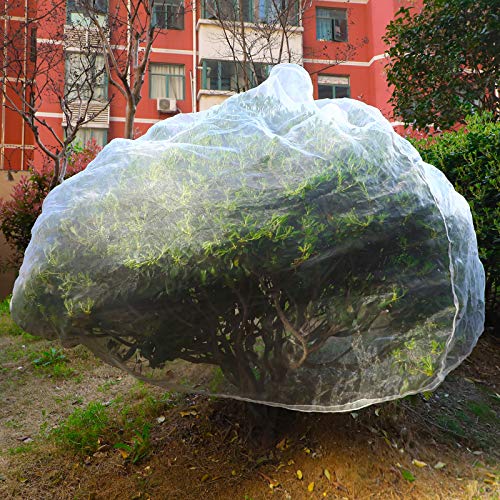 Garden Insect Plant Netting Cover with Zipper H in-Shape Bag Garden Bug Plant Netting Cover for Protecting Plant Fruits Flower from Insect Bird Eating (1, 84 x 72 inch)