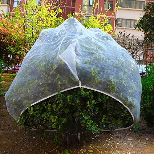 Garden Insect Plant Netting Cover with Zipper H in-Shape Bag Garden Bug Plant Netting Cover for Protecting Plant Fruits Flower from Insect Bird Eating (1, 84 x 72 inch)