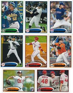 2012 topps baseball series complete mint hand collated 660 card set including derek jeter and the first regular issue mike trout card plus