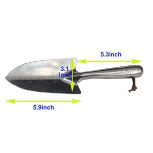 Prudance Creative Calibration Gardening Yard Stainless Steel Trowel Shovel Spade 11"