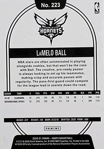 Charlotte Hornets 2020 2021 Hoops Factory Sealed Team Set with a Rookie Card of LaMelo Ball 223