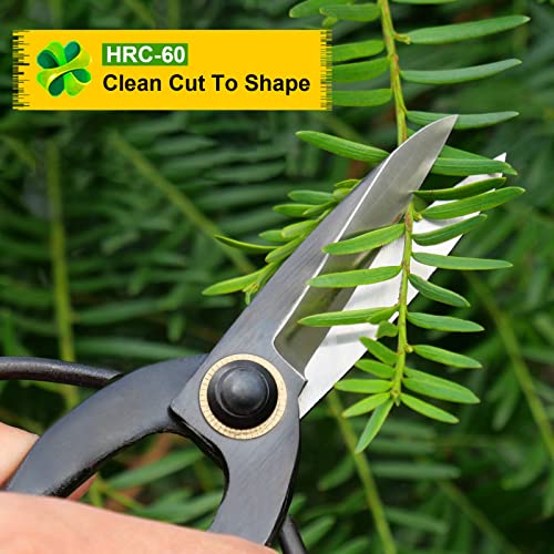 Pruning Shears - Sharp Garden Shears - Japanese Bonsai Scissors for Deadheading, Shaping, Arranging Flowers, Trimming Plants, 7.3" (180 mm)