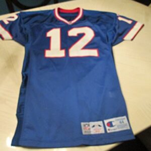 JIM KELLY GAME Worn & Signed 1993 Buffalo Bills Jersey -Lelands Full Letter of Authenticity