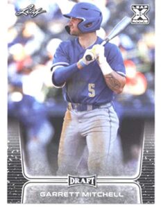 2020 leaf draft #13 garrett mitchell milwaukee brewers (1st leaf card) mlb baseball card (rc – rookie card) nm-mt