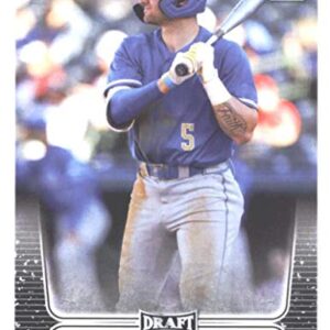 2020 Leaf Draft #13 Garrett Mitchell Milwaukee Brewers (1st Leaf Card) MLB Baseball Card (RC - Rookie Card) NM-MT