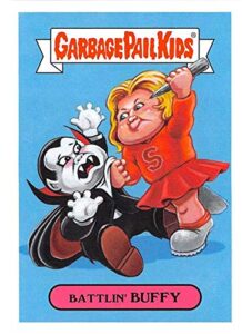 battlin buffy trading card garbage pail kids 90s 2019 film #10a (buffy vampire slayer spoof)