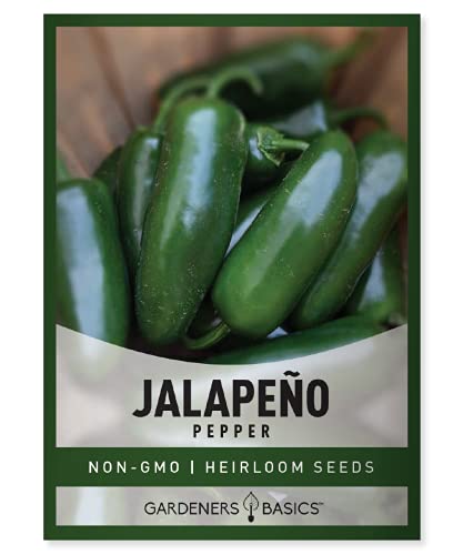 Jalapeno Pepper Seeds for Planting Heirloom Non-GMO Jalapeno Peppers Plant Seeds for Home Garden Vegetables Makes a Great Gift for Gardeners by Gardeners Basics