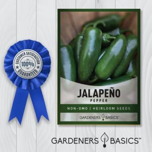 Jalapeno Pepper Seeds for Planting Heirloom Non-GMO Jalapeno Peppers Plant Seeds for Home Garden Vegetables Makes a Great Gift for Gardeners by Gardeners Basics