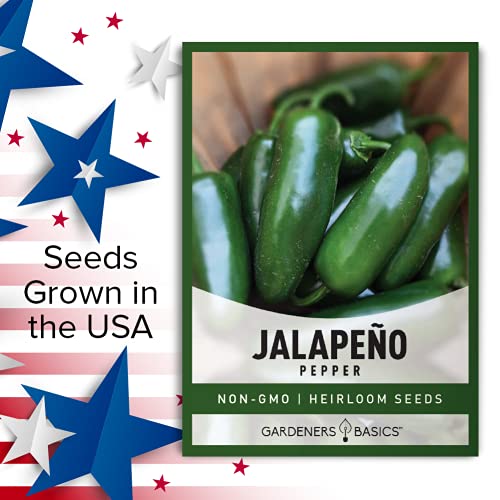 Jalapeno Pepper Seeds for Planting Heirloom Non-GMO Jalapeno Peppers Plant Seeds for Home Garden Vegetables Makes a Great Gift for Gardeners by Gardeners Basics