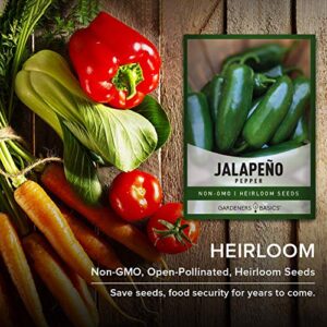 Jalapeno Pepper Seeds for Planting Heirloom Non-GMO Jalapeno Peppers Plant Seeds for Home Garden Vegetables Makes a Great Gift for Gardeners by Gardeners Basics