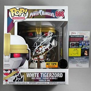 Jason David Frank Signed Mighty Morphin Power Rangers White Tigerzord 6" Funko Pop Vinyl Figure w/JSA COA