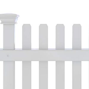 Zippity Outdoor Products ZP19056 No Dig Roger Rabbit Garden Fence (3 Pack), White, 24" W x 22" H