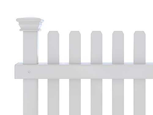 Zippity Outdoor Products ZP19056 No Dig Roger Rabbit Garden Fence (3 Pack), White, 24" W x 22" H