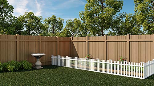 Zippity Outdoor Products ZP19056 No Dig Roger Rabbit Garden Fence (3 Pack), White, 24" W x 22" H