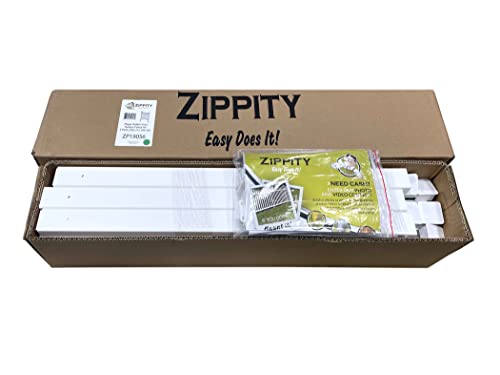 Zippity Outdoor Products ZP19056 No Dig Roger Rabbit Garden Fence (3 Pack), White, 24" W x 22" H