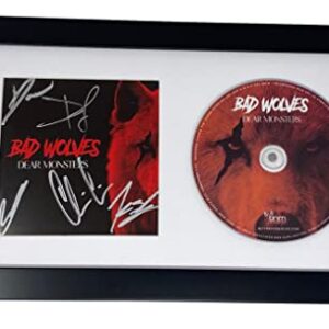 Bad Wolves Signed Autographed Dear Monsters Framed CD Display Full Band ACOA COA