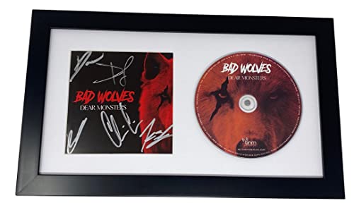 Bad Wolves Signed Autographed Dear Monsters Framed CD Display Full Band ACOA COA