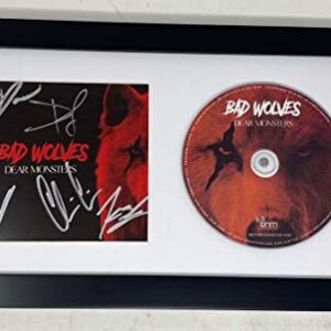 Bad Wolves Signed Autographed Dear Monsters Framed CD Display Full Band ACOA COA