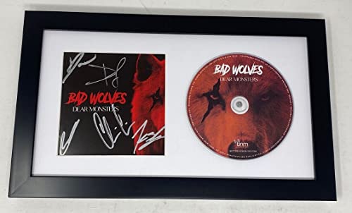 Bad Wolves Signed Autographed Dear Monsters Framed CD Display Full Band ACOA COA