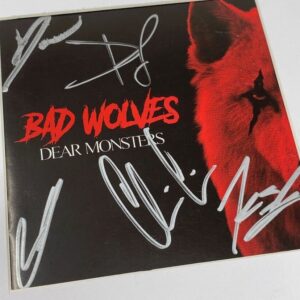 Bad Wolves Signed Autographed Dear Monsters Framed CD Display Full Band ACOA COA