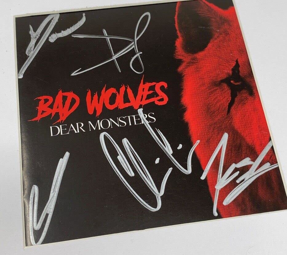 Bad Wolves Signed Autographed Dear Monsters Framed CD Display Full Band ACOA COA