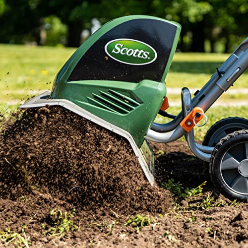 Scotts Outdoor Power Tools TC70135SS Garden Tiller, 16-Inch, 13.5-Amp, Green