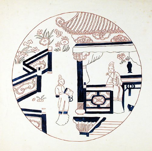 An original design for a porcelain plate