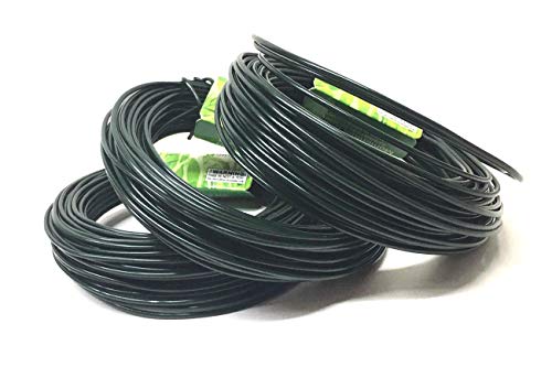 45M (147 Foot) Garden Wire Dark Green Coated Plant Twist Tie Garden Plant Training Wire