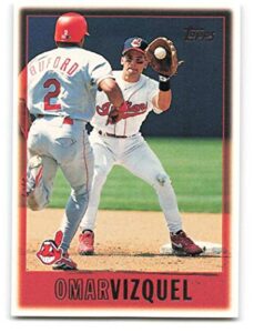 1997 topps #173 omar vizquel nm-mt cleveland indians baseball