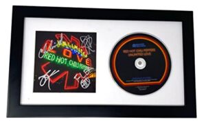 red hot chili peppers band signed autograph unlimited love framed cd display coa