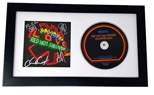 Red Hot Chili Peppers Band Signed Autograph Unlimited Love Framed CD Display COA