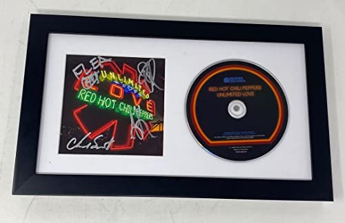 Red Hot Chili Peppers Band Signed Autograph Unlimited Love Framed CD Display COA