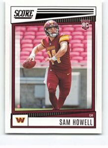 2022 score #304 sam howell nm-mt rc rookie washington commanders football nfl