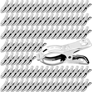 besteel upgraded 100 pcs garden clips, greenhouse clamps 100% stainless steel heavy duty greenhuose clips for netting – strong grip to hold down shade cloth or plant cover on garden greenhouse hoops